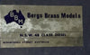 48 Class Mk4 NSWGR DIESEL LOCOMOTIVE UN-PAINTED NEW MINT CONDITION, test run only - SAMHONGSA - BERGS BRASS MODEL.