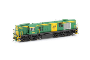 600-9 DC LOCOMOTIVE - 602-Y AN Green & Yellow - Green Roof - AUSCISION MODEL