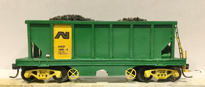 AHUF 1996-A Ballast wagon - AN Green with LOAD 
