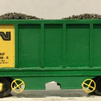 AHUF 1998-S Ballast wagon - AN Green with LOAD "Hand Built R.T.R. Models" Note; Orders over a $100.00 a free postage is offered.
