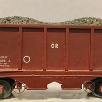 AHUF 2005-J Ballast wagon - CR RED with LOAD "Hand Built R.T.R. Models" Note; Orders over a $100.00 a free postage is offered.