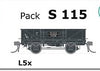 S Wagon - S 115 - L5X single WAGON with Disc Wheels, no Buffers