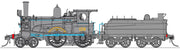 AVAILABLE NOW - V4. Z1218  Z12 Locomotive No 1218 all Black - Baldwin bogie tender, No cowcatcher with DC NON SOUND. "