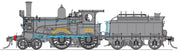AVAILABLE NOW - V6. Z1226  Z12 Locomotive No 1226 all Black - Beyer Peacock tender, with Cowcatcher with DC NON SOUND.