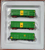ALGX-08 - 3 ALGX Vans- AN Green & Gold. Wagon numbers:  ALGX 43K, ALGX 78R, ALGX 151Y. 40'2" LOUVRE VAN  - On Track Models