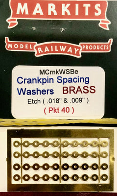 CRANKPIN Spacing Washers Etch  Brass (.018