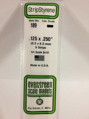 Evergreen - 189 .125''  x .250