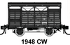 Pk 8. - CW 27857 Cattle, GSV 26571 Sheep, LV 13823 Van, LV 1380 Dairy Farmers Van. 4 Wheel Wagons. Good's Train. ^^^