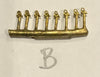 3839 C38 Class both versions locomotive Handrail Stanchions Stand Off's (32) Ozzy Brass Detailing Parts