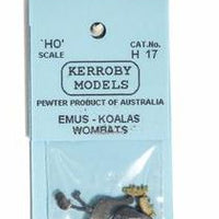 Kerroby Models: H17 EMU, KOALA, WOMBAT (2 OFF EACH) painted