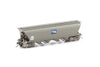NGH-23 NGPF GRAIN HOPPER, WITH ROOF WALK WAY - WAGON GRIME WITH BLUE FREIGHT RAIL GRAIN LOGOS - 4 CAR PACK AUSCISION*