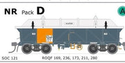ROQF Concentrate Wagon with covers pack D SOC121 NRC pack contains 5 models AUSTRAINS NEO