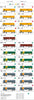 AOQY Concentrate Wagon RED, pack D SOC111 ANR pack contains 5 models AUSTRAINS NEO.