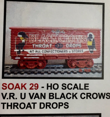 029 SOAK  - U VAN SOAK #029 Decal Vic, Rail 