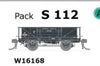 S Wagon  - S 112 - ( W16168 ) single WAGON with DISC WHEELS, NO BUFFERS Single PACK. AUSTRAINS NEO