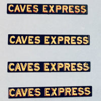 ACCESSORIES CAVE EXPRESS NAME BOARDS for NSWGR Passenger Cars PACK of 4