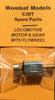 MOTOR C30T: 15.3mm x 12mm x 10mm flat side shaft 1mm dia x 5mm DOUBLE SHAFT 12 VOLT MOTOR WITH GEAR & FLYWHEEL. Parts: Wombat models