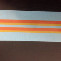 OZZY PASSENGER CAR DECAL Candy Strip livery, decal Lining for Passenger Car, locomotive NSWR.;.