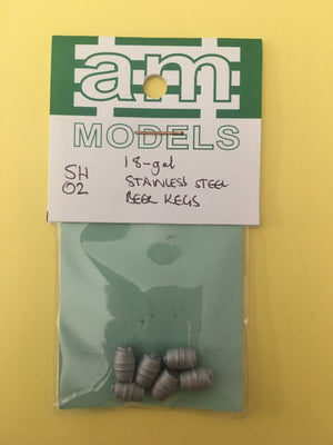 AM Models : SH02 18-gal Stainless Steel Beer Kegs