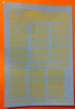 #40 Letters & Numbers in YELLOW in two sizes 2 mm and 2.5 mm. for NSWGR PASSENGER CARS: Ozzy NSWGR Decals: CHSK40