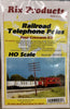RIX 0034 RAILROAD TELEGRAPH / TELEPHONE POLES with 4 CROSS ARMs in  KIT form. (RRP $14.94) SALE PRICE. $9.95.