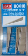 Peco LK-68 Platform Ramp Edging Concrete type (2 pairs) 116 mm long Lineside Kit  OO/HO Kit