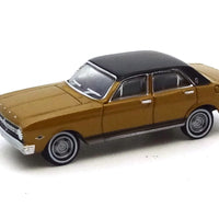 Road Ragers : 1968 XT Falcon GT Gold with Black Vinyl Roof HO Car. diecast.(Discontinued)