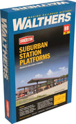 WALTHERS: Suburban Station Platforms -- Kit(4)  - Each: 16 x 1-5/8 x 2" 40.6 x 4.1 x 5.1cm#933-4099 HO