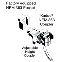 NEW  #53 HO Scale NEM 363 European-Style Couplers - Long (10.67mm , .420 inch , 27/64")