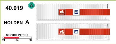 SDS Models 40' ft Brambles Jumbo Containers: Twin Packs B; #40.018