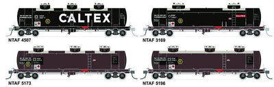 NTAF 002 (4 in Pack) AMPOL BLOCK TRAIN TANKER Rail Tank Car NSWSRA - SDS MODEL