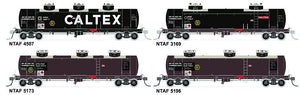 NTAF 002 (4 in Pack) AMPOL BLOCK TRAIN TANKER Rail Tank Car NSWSRA - SDS MODEL