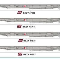 SDS Models - BEZY Container Wagon Pack 002 - HOn3.5