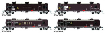 NTAF 003 (4 in Pack) AMPOL BLOCK TRAIN TANKER Rail Tank Car NSWSRA - SDS MODEL