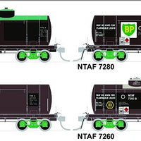 NTAF 004 (4 in Pack) AMPOL BLOCK TRAIN TANKER Rail Tank Car NSWSRA - SDS MODEL
