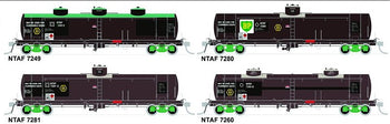 NTAF 004 (4 in Pack) AMPOL BLOCK TRAIN TANKER Rail Tank Car NSWSRA - SDS MODEL