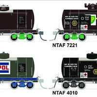 NTAF 005 (4 in Pack) AMPOL BLOCK TRAIN TANKER Rail Tank Car NSWSRA - SDS MODEL