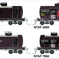 NTAF 006 (4 in Pack) AMPOL BLOCK TRAIN TANKER Rail Tank Car NSWSRA - SDS MODEL