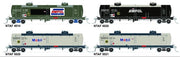 NTAF 007 (4 in Pack) AMPOL BLOCK TRAIN TANKER Rail Tank Car NSWSRA - SDS MODEL