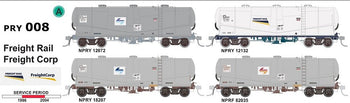 NPRY/NPRF - Freight Rail Cement Hoppers from 1995 NSWPTC - (Pk PRY-008) - SDS Models