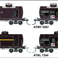 NTAF 008 (4 in Pack) AMPOL BLOCK TRAIN TANKER Rail Tank Car NSWSRA - SDS MODEL
