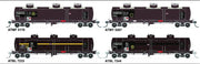 NTAF 008 (4 in Pack) AMPOL BLOCK TRAIN TANKER Rail Tank Car NSWSRA - SDS MODEL