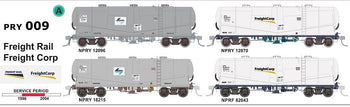 NPRY/NPRF - Freight Corp Cement Hoppers from 1996 to 2004 NSWPTC - (Pk PRY-009) - SDS Models