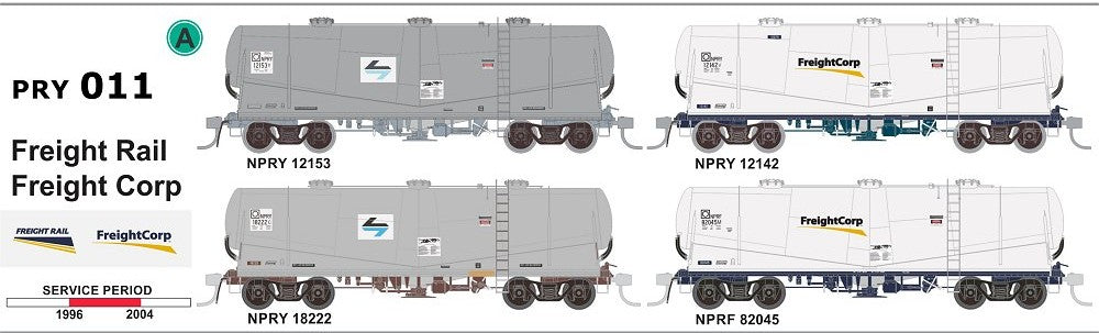 SDS Models:  - NSWPTC - NPRY/NPRF - Freight Corp 96 to 04 - PRY 011