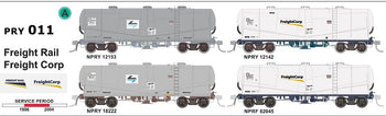 NPRY/NPRF - Freight Corp Cement Hoppers from 1996 to 2004 NSWPTC - (Pk PRY-011) - SDS Models