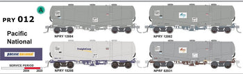 NPRY/NPRF - Pacific National Cement Hoppers from 2004 to 2024 NSWPTC - (Pk PRY-012) - SDS Models