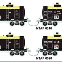 NTAF 012(4 in Pack) AMPOL BLOCK TRAIN TANKER Rail Tank Car NSWSRA - SDS MODEL