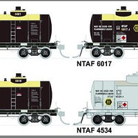 NTAF 013(4 in Pack) AMPOL BLOCK TRAIN TANKER Rail Tank Car NSWSRA - SDS MODEL