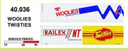 SDS Models: 40' Jumbo Containers: Woolies - Twisties 40036