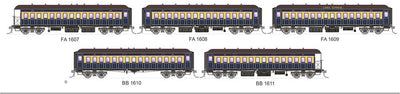 049 - Vestibuled End Platform cars - VUB Set 75 